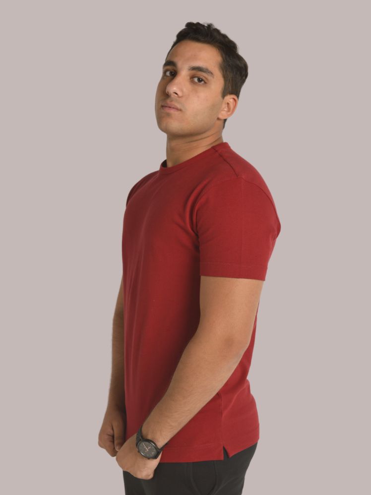 Basic Pique Dark red T-shirt